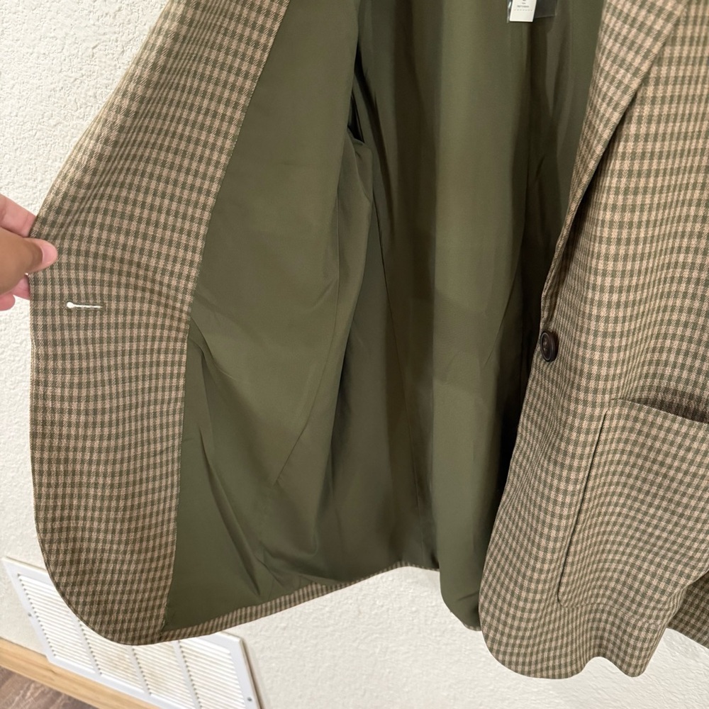Madewell Larsen Plaid Oversized Blazer NWT Italian Fabric Career Workwear Jacket - Picture 4 of 7